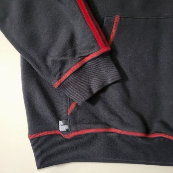 adidas Men's Black Pullover Hooded Basketball Sweatshirt - Picture 8 of 13